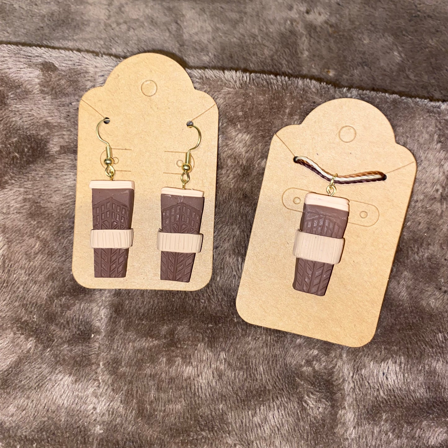 Coffee Lover Earrings or Necklace