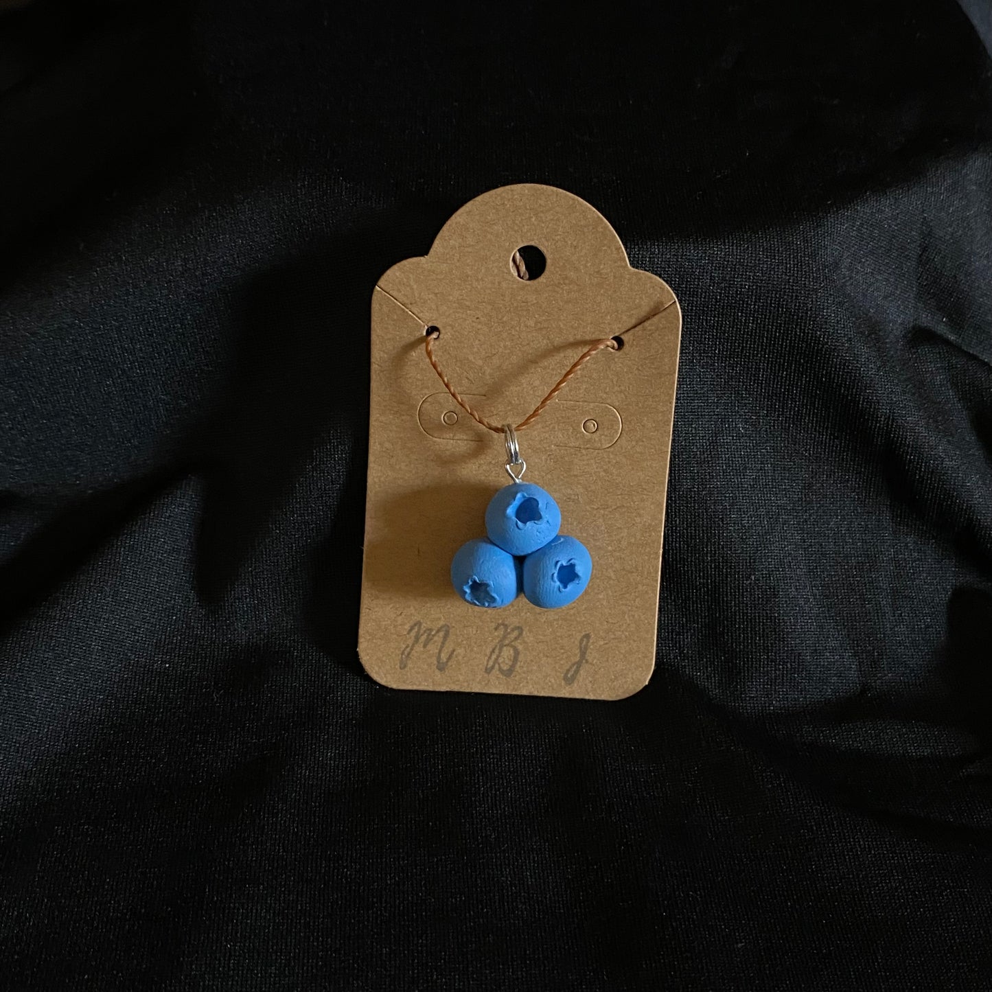 Three Blueberry Necklace