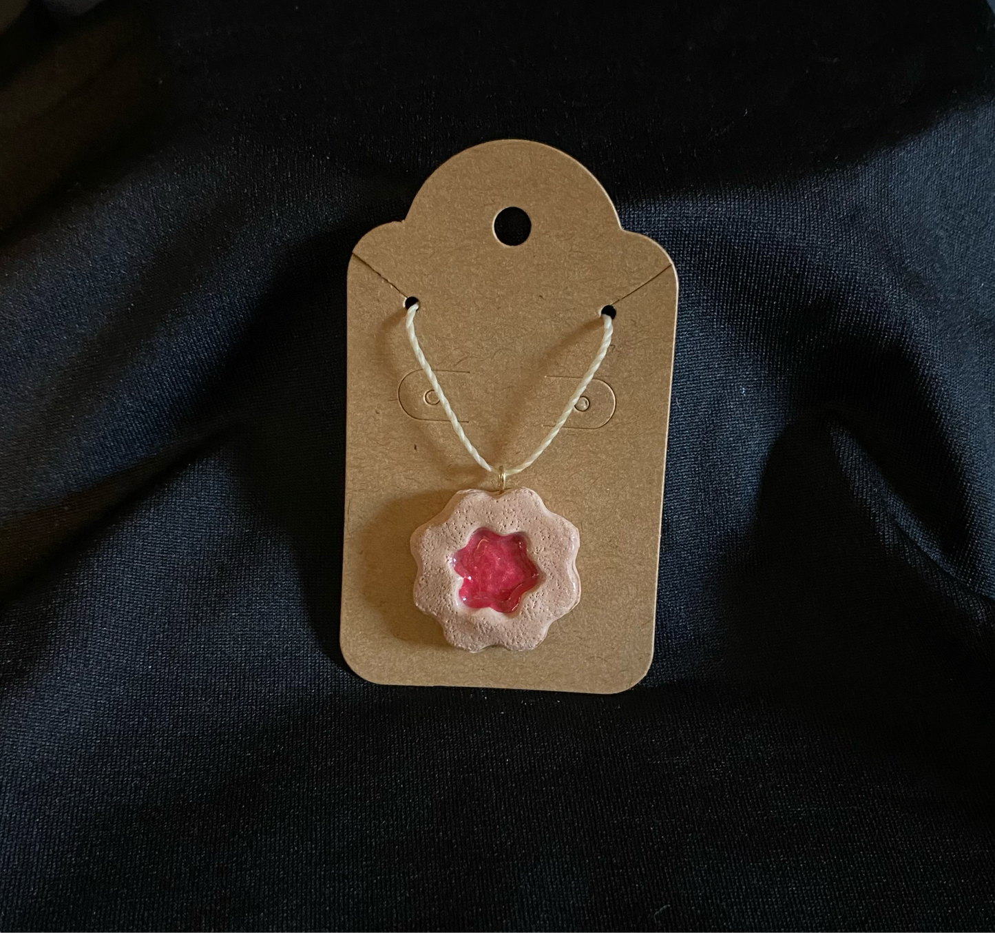 Linzer Cookie necklace