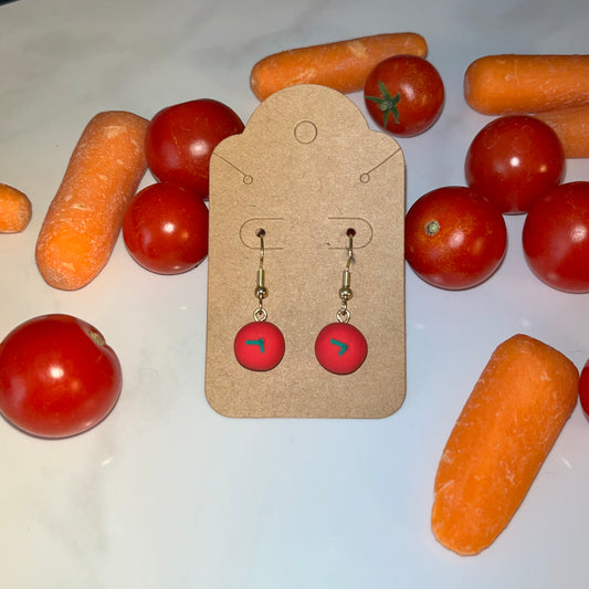 Tomato Earrings
